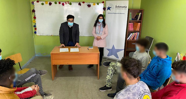 El equipo de defensa juvenil de Atacama resolvi&oacute; las dudas e inquietudes de los j&oacute;venes en internaci&oacute;n provisoria.