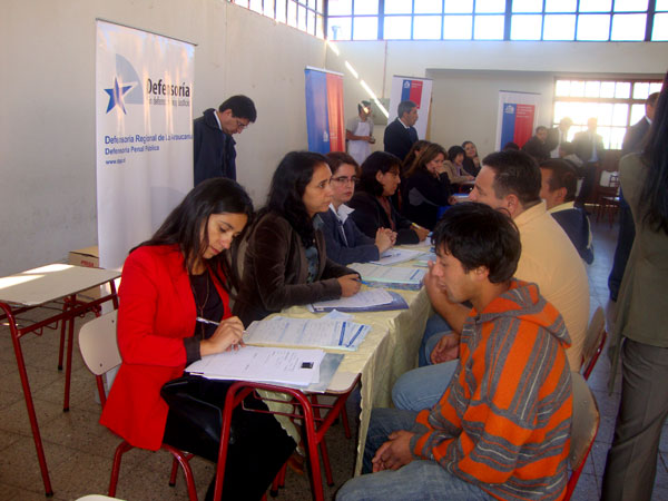 La Defensora Regional de La Araucan&iacute;a y las dem&aacute;s funcionarias atendieron a unos 80 internos.
