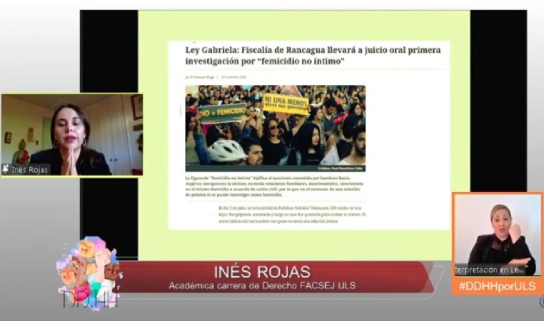 In&eacute;s Rojas expuso sobre derechos humanos. y sobre la misi&oacute;n de la Defensor&iacute;a Penal P&uacute;blica.