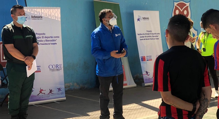 El Defensor Regional de Antofagasta dio el vamos a un nuevo proyecto deportivo en el penal de Tocopilla.