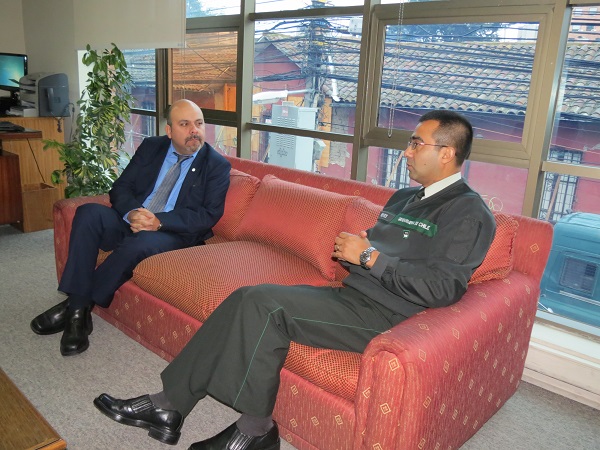 Una extensa reuni&oacute;n sostuvo el Defensor Regional del Maule, Jos&eacute; Luis Craig, con el director regional de Gendarmer&iacute;a.