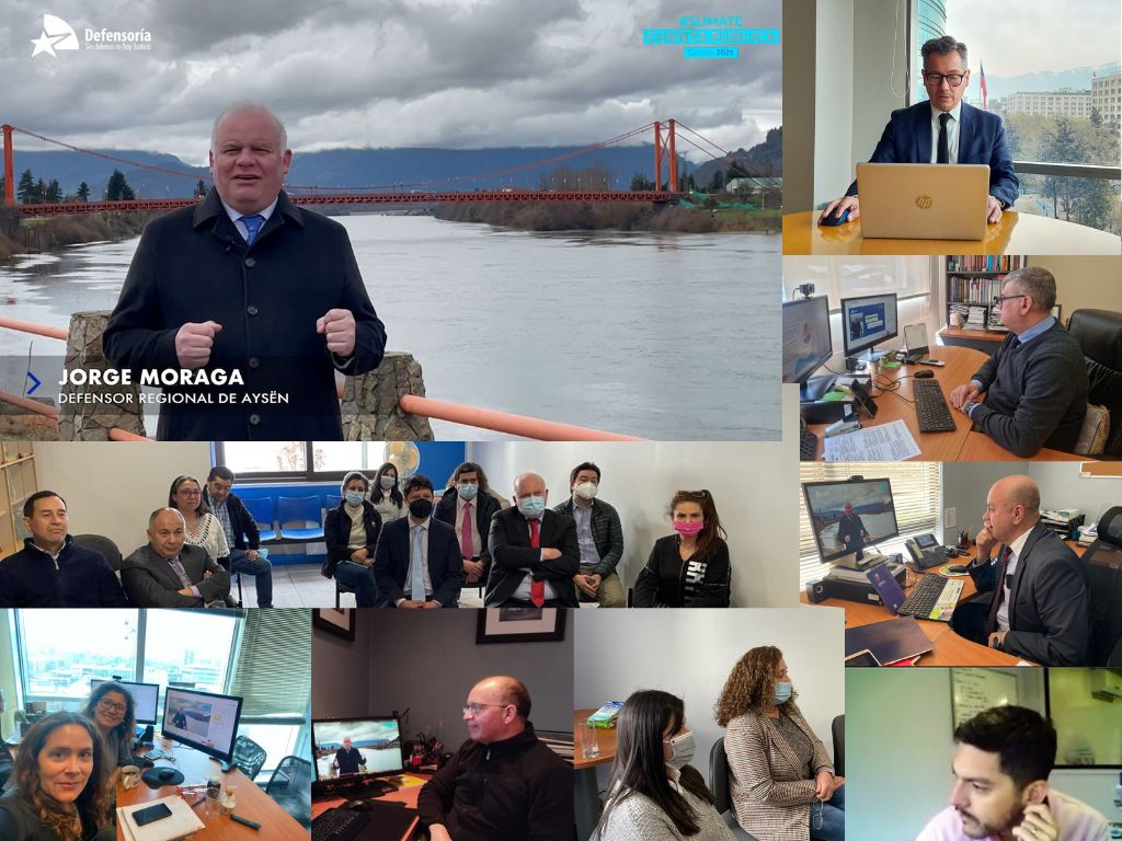 Funcionarios y funcionarias de la Defensor&iacute;a Regional y de otras instituciones acompa&ntilde;aron al Defensor Regional de Ays&eacute;n en su balance anual.