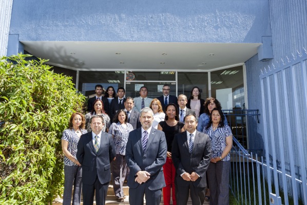 El equipo de funcionarios de la Defensor&iacute;a Regional de Atacama. 