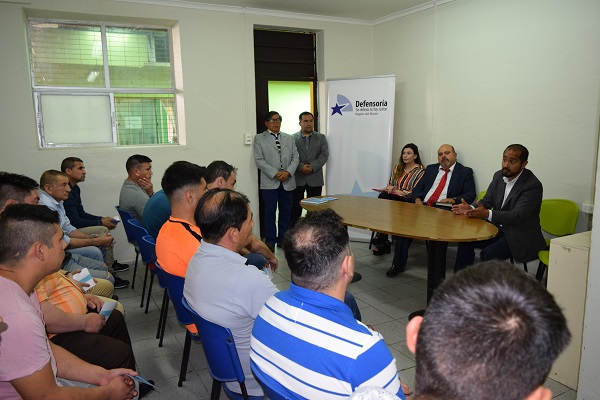 Jos&eacute; Luis Craig, Defensor Regional del Maule, presidi&oacute; el di&aacute;logo participativo realizado en la c&aacute;rcel de Talca. 