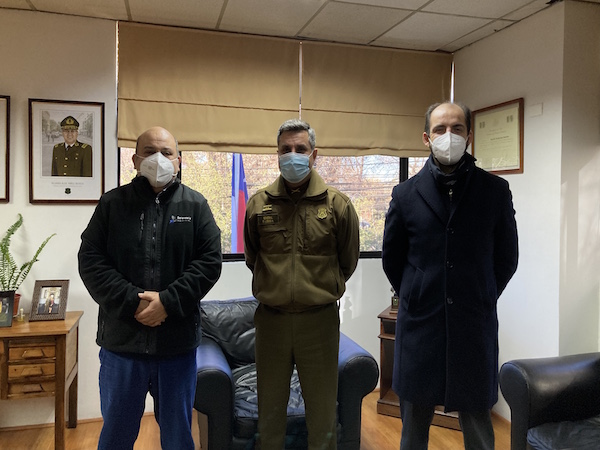 El Defensor Regional, Jos&eacute; Luis Craig, y el jefe de Estudios, Rodrigo Flores, se reunieron con las m&aacute;ximas autoridades policiales del Maule.