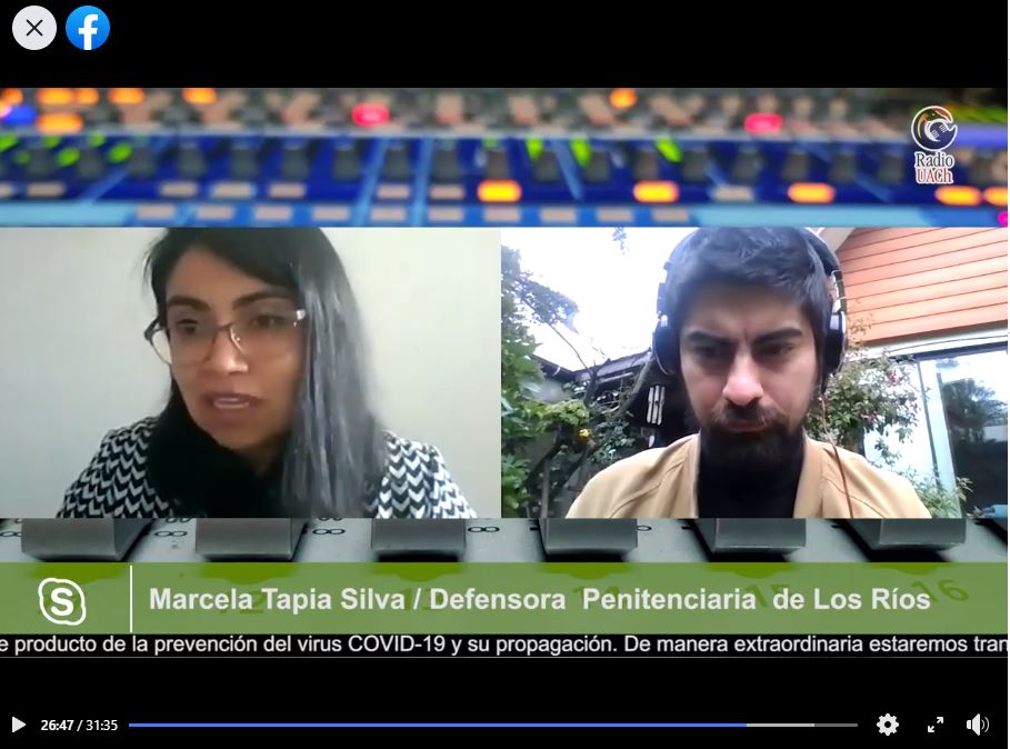 La defensora destac&oacute; la cautela de garant&iacute;as presentada en abril para resguardar la salud de personas privadas de libertad durante la pandemia.