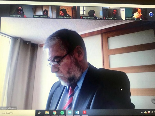 La comisi&oacute;n durante su trabajo virtual, con la comparecencia de los defensores penitenciarios del Biob&iacute;o.