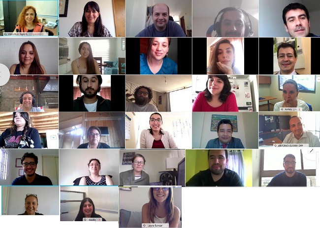 Imagen de una de las jornadas virtuales de inducci&oacute;n en la Defensor&iacute;a Regional de &Ntilde;uble.