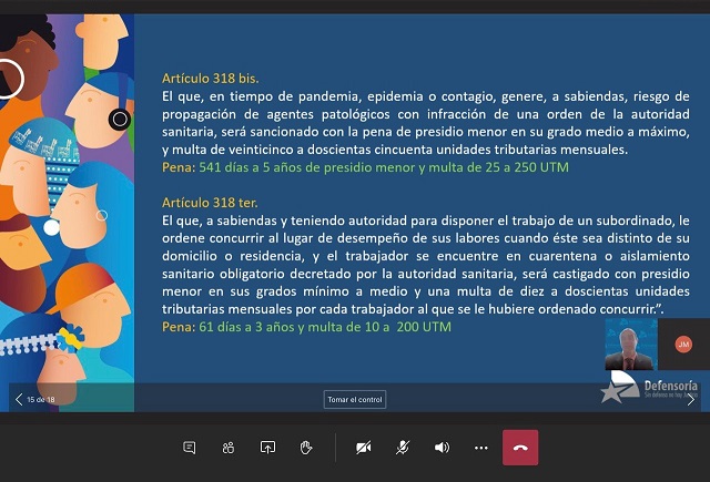 El di&aacute;logo con los estudiantes se realiz&oacute; por v&iacute;a remota.