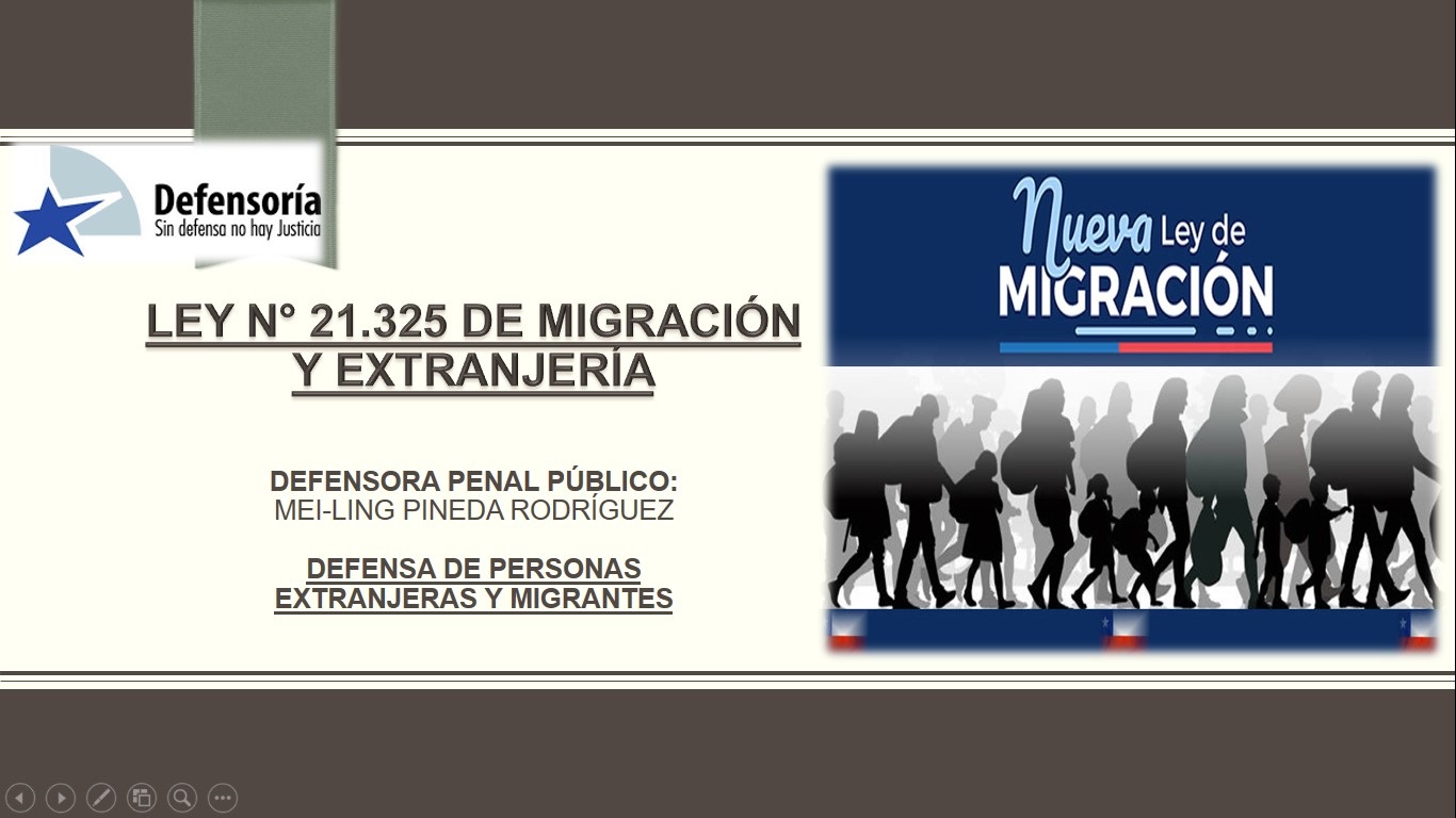 La Unidad de Derechos Humanos de Gendarmer&iacute;a y la Defensor&iacute;a Regional de Antofagasta coordinaron la capacitaci&oacute;n sobre la Ley de Migraci&oacute;n.