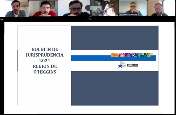 El tercer bolet&iacute;n de la Unidad de Estudios de la Defensor&iacute;a Regional de O&acute;Higgins fue presentado en una cl&iacute;nica jur&iacute;dica.
