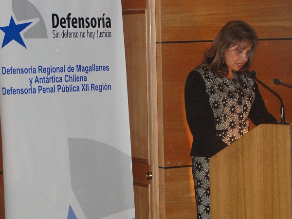 La cuenta p&uacute;blica de Gustava Aguilar se realiz&oacute; en que se realiz&oacute; en el auditorio Ernesto Livacic de la Universidad de Magallanes.