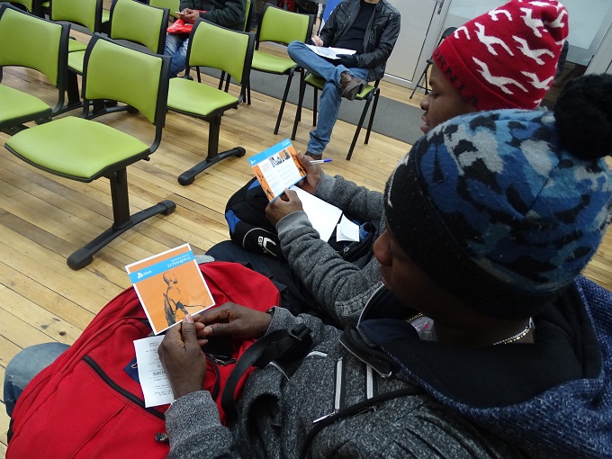 Los migrantes agradecieron la informaci&oacute;n recibida.