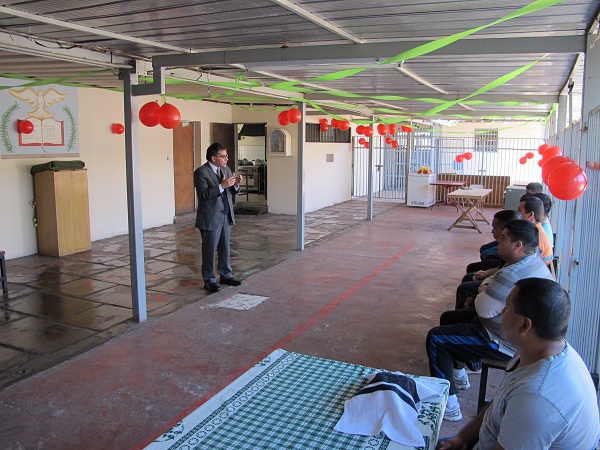 Dos horas dur&oacute; la actividad que se realiz&oacute; en el patio de la c&aacute;rcel