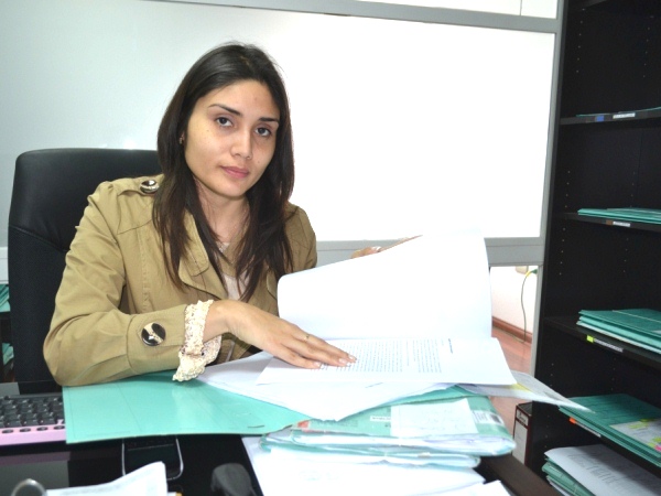La defensora penal p&uacute;blica Carolina Arancibia tuvo a su cargo fundamentar los argumentos legales a favor del trabajador.