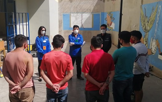 Los j&oacute;venes privados de libertad trasladados a Nudo Uribe recibieron, junto a otros tres internos en la secci&oacute;n juvenil, la visita de la Defensor&iacute;a.