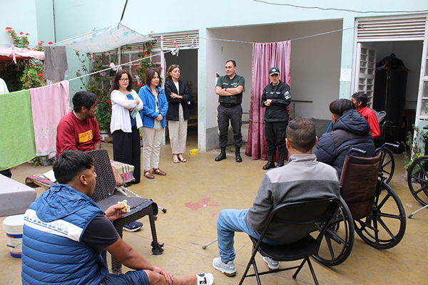 En la actividad participaron seis hombres con discapacidad f&iacute;sica que cumplen condena en Huachalalume.