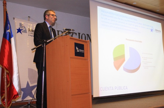 Defensor Regional, Ra&uacute;l Palma dando cuenta de la gesti&oacute;n 2012 en Sal&oacute;n J.J.Vallejo en Copiap&oacute;.