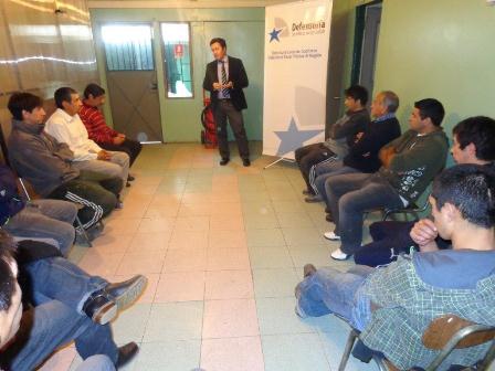 El defensor local, Alex Segura, se reuni&oacute; con los internos del Centro de Detenci&oacute;n Preventiva de Cochrane.