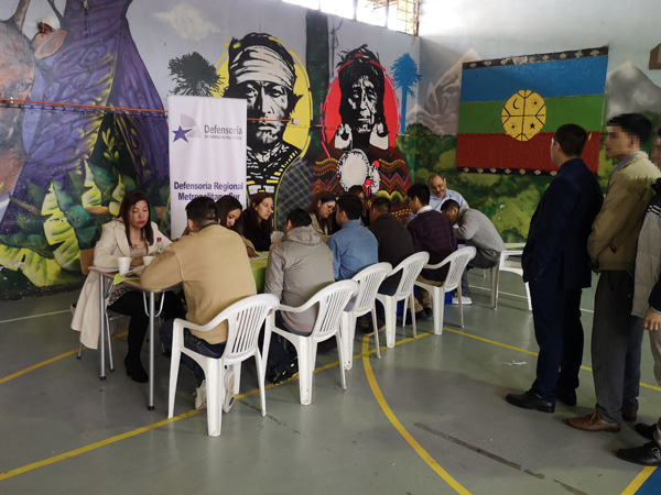 Un intenso trabajo tuvieron los profesionales de la DRMS que acudieron hasta el penal de Puente Altp  a entrevistar internos.