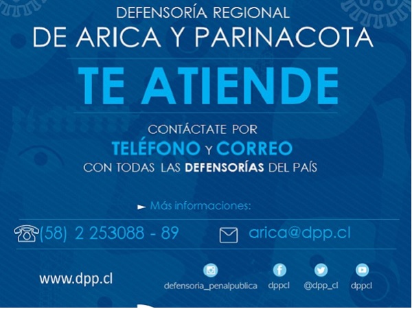 El Defensor Regional de Arica y Parinacota destac&oacute; los canales de contacto con los usuarios.