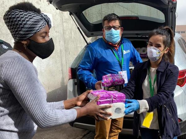 Las internas recibieron directamente el conjunto de elementos aseo personal.