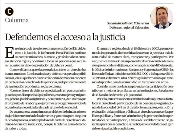 Sebasti&aacute;n Salinero dijo que &ldquo;hemos avanzado en implementar diversos canales de atenci&oacute;n presenciales y digitales&rdquo;.