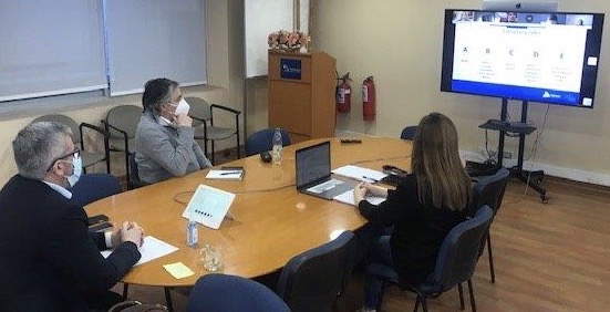El equipo directivo de Atacama participando en el "Taller de calidad" 