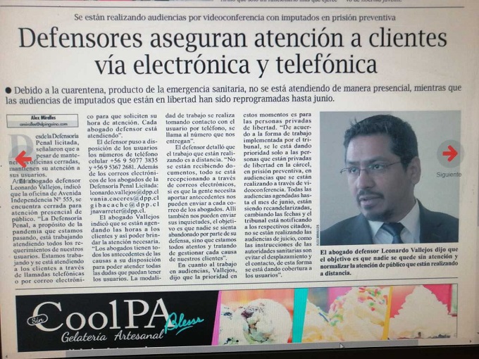 El defensor p&uacute;blico Leonardo Vallejos dijo que el objetivo es que nadie se quede sin atenci&oacute;n.