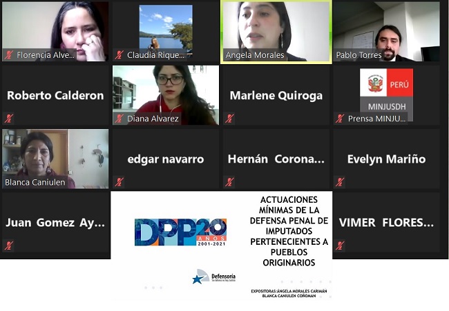 Angela Morales y Blanca Caniulen expusieron en un seminario organizado por el Vice Ministerio de Derechos Humanos y Acceso a la Justicia de Per&uacute;.  