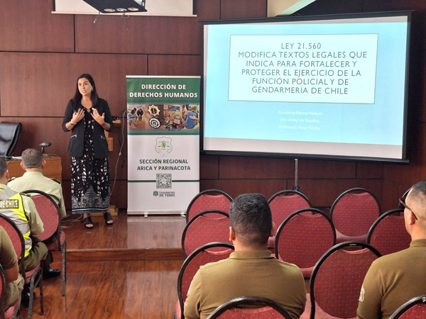 Defensoría Regional de Arica y Parinacota capacitó a Carabineros sobre la Ley ‘Naín-Retamal’