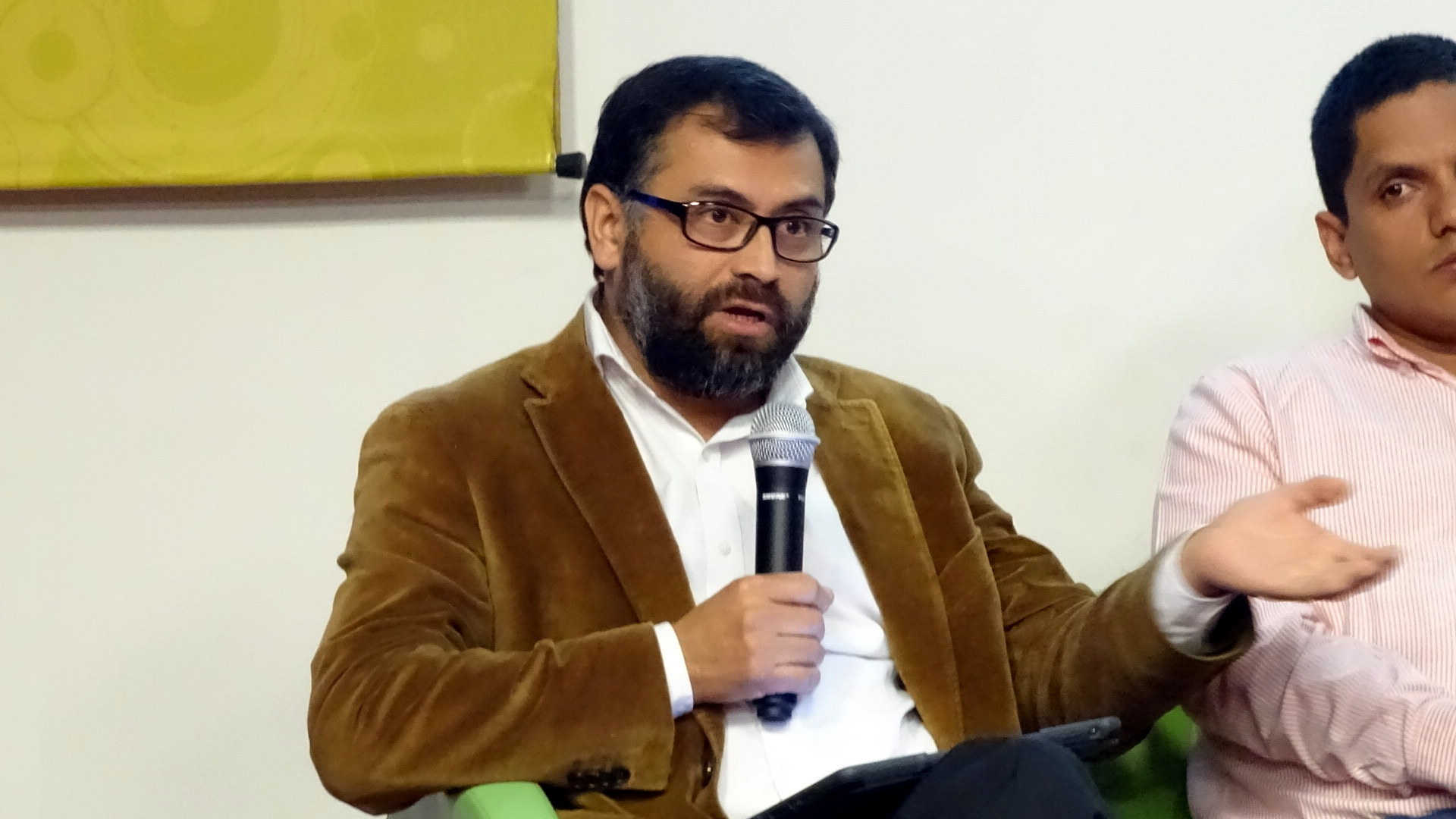 El abogado Ignacio Barrientos, durante el conversatorio organizado por El Mercurio de Antofagasta.