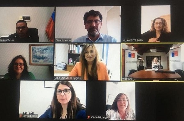 En la foto, los directores regionales que conforman el gabinete regional de justicia de O'Higgins.