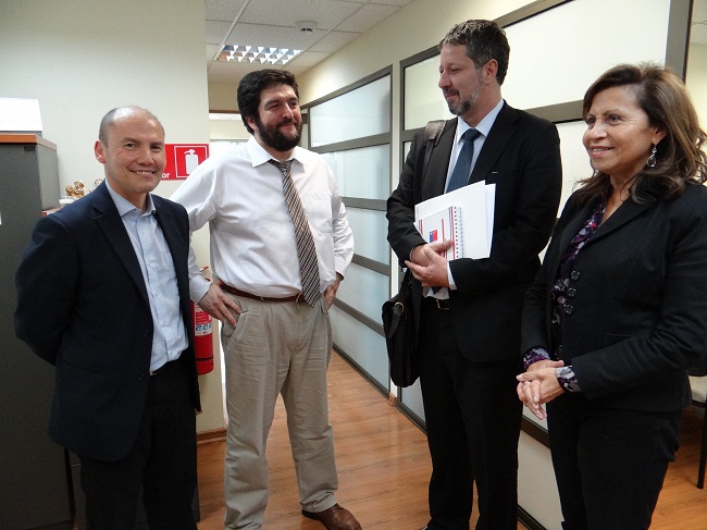 De izquierda a derecha, Pablo Santander, Ram&oacute;n B&oacute;rquez, Pablo Bussenius y Gustava Aguilar.