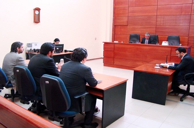 El ministro Renato Campos dirigi&oacute; la audiencia en que se ley&oacute; la resoluci&oacute;n que reincorpor&oacute; la prueba excluida.
