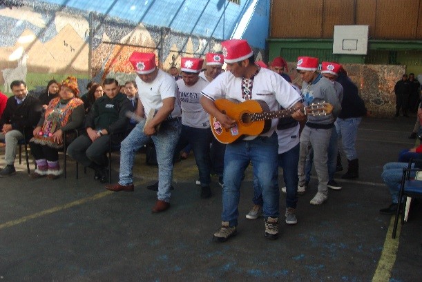 El baile tradicional representativo de la cultura atacame&ntilde;a, denominado &ldquo;el Catimbano", form&oacute; parte del encuentro de pueblos originarios.