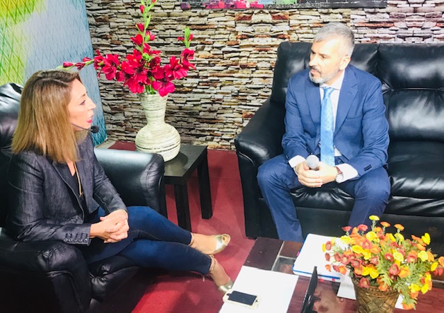 El Defensor Regional de Atacama, Ra&uacute;l Palma Olivares, durante el programa de Desierto de Atacama TV.