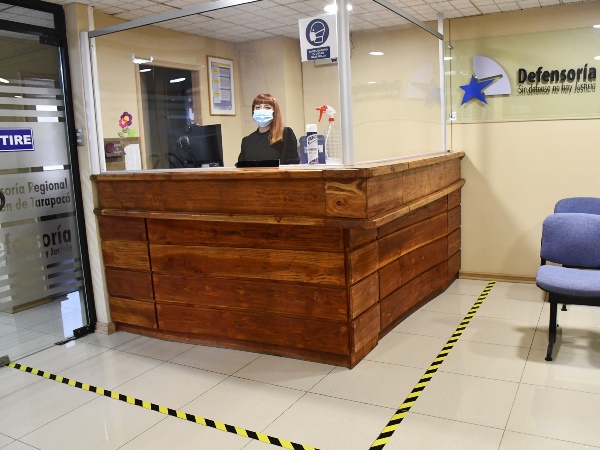 Las oficinas de la Defensor&iacute;a Regional de Tarapac&aacute; ya est&aacute;n listas para la nueva fase del 'Plan de resguardo institucional'.