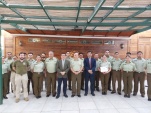 Los carabineros graduados en la Academia de Derechos Humanos y las m&aacute;ximas jefaturas institucionales.