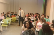 Defensor Regional, Claudio Aspe, realiz&oacute; charla a primer a&ntilde;o de Derecho de la UOH.