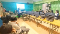 40 estudiantes de primero y segundo medio participaron de la charla.