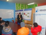: Un &iacute;ntimo dialogo sostuvieron los j&oacute;venes con los profesionales de la Defensor&iacute;a Penal p&uacute;blica del Biob&iacute;o. 