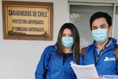 La defensora local jefe de Antofagasta, Claudia Nievas y el Jefe de Estudios, Mario Fuentealba cumplieron el primer turno del piloto de comisar&iacute;as.