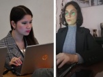 Las defensoras Nicole Acu&ntilde;a y Andrea Norambuena.