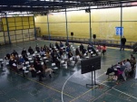Panorama de los asistentes al encuentro en el Colegio Obispo Labb&eacute;.