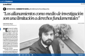 Serri: "Como defensa siempre apuntamos hacia una investigaci&oacute;n con mayores est&aacute;ndares de calidad porque eso minimiza las posibilidades de err