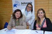 En Centro Penitenciario Femenino de Temuco las defensoras Leila Gittermann, Michelle Petit-Laurent y Andrea Hunter