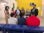 Profesionales de la Unidad de Defensa Penal Juvenil UDPJ, durante visita al CIP-CRC de Antofagasta