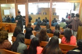 Gran cantidad de publico estuvo presente en la fase culmine del juicio oral
