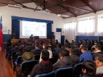 M&aacute;s de 100 alumnos del Instituto T&eacute;cnico Minero participaron de la charla.